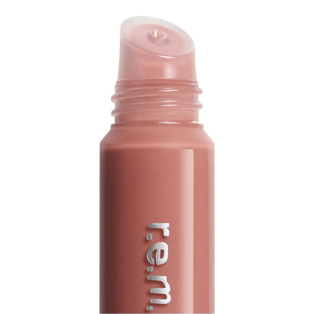R.E.M. Beauty On Your Collar Plumping Lip Gloss VCR Tawny Rose Travel Size 0.28 - Picture 4 of 6